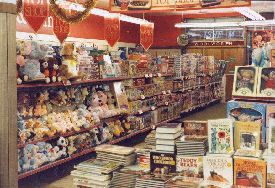 Display of Christmas Toys at Woolworth's Catford, SE London